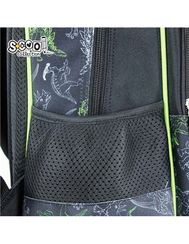 Ghiozdan scoala ergonomic 3D S-COOL SC2652, Motiv dinosaurs