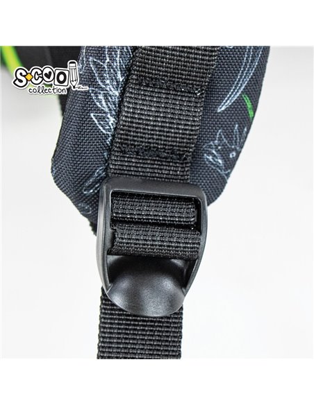 Ghiozdan scoala ergonomic 3D S-COOL SC2652, Motiv dinosaurs