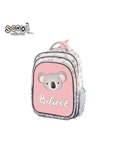 Ghiozdan scoala ergonomic 3D S-COOL SC2649, Motiv believe