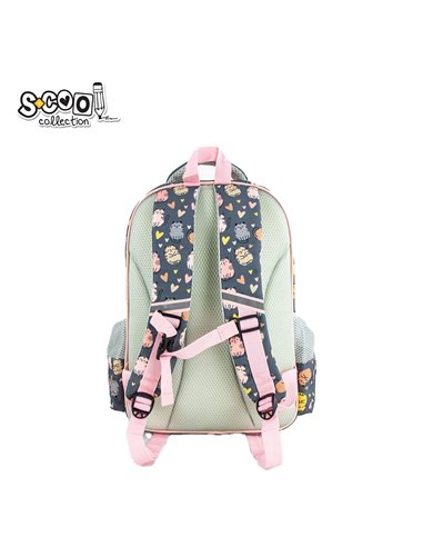 Ghiozdan scoala ergonomic 3D S-COOL SC2651, Motiv purrfect
