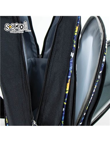 Ghiozdan scoala 3D S-COOL SC2654, Motiv football