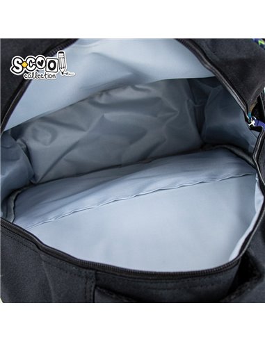 Ghiozdan scoala 3D S-COOL SC2654, Motiv football