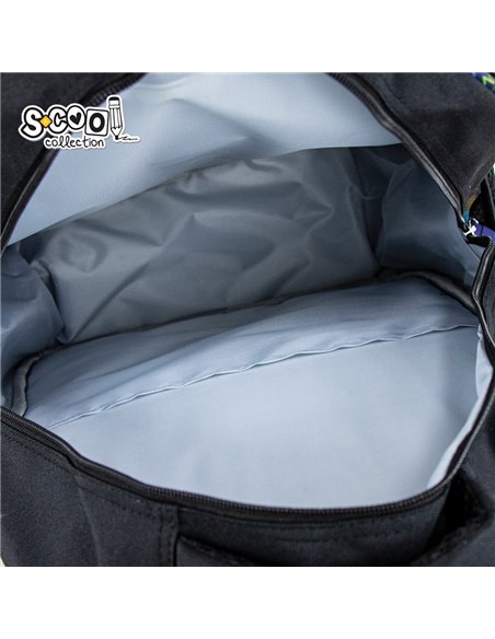 Ghiozdan scoala 3D S-COOL SC2654, Motiv football