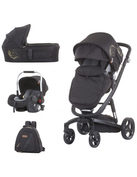 Carucior Chipolino Electra 3 in 1 gold cu cadru