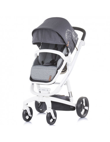 Carucior Chipolino Electra 3 in 1 silver cu cadru