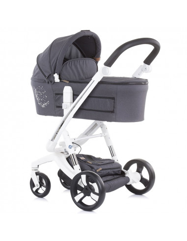 Carucior Chipolino Electra 3 in 1 silver cu cadru