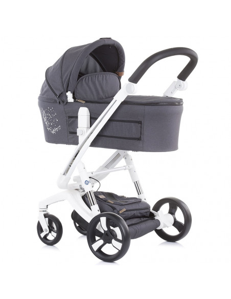 Carucior Chipolino Electra 3 in 1 silver cu cadru