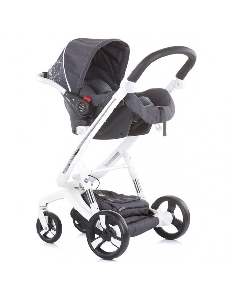 Carucior Chipolino Electra 3 in 1 silver cu cadru