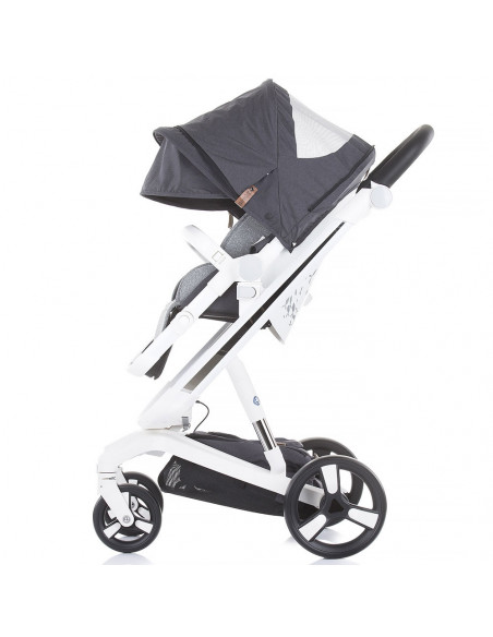 Carucior Chipolino Electra 3 in 1 silver cu cadru