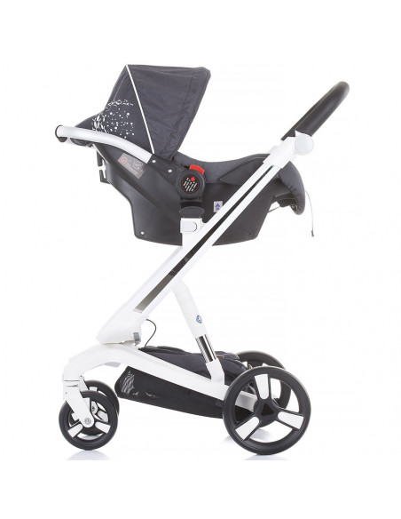 Carucior Chipolino Electra 3 in 1 silver cu cadru