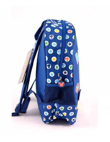 MKRS1841-2,Ghiozdan gradinita mickey albastru multicolor pigna