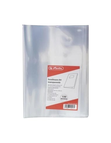 Coperta pp A4, 150 microni Herlitz, Transparenta