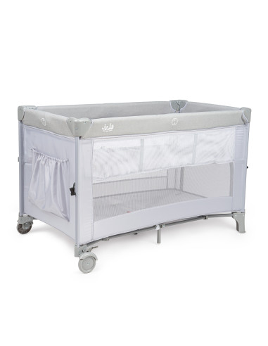 JU7975-Dreamy-Cloud,Patut pliant 2 nivele Juju DreamyCloud, Grey