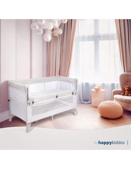 JU7975-Dreamy-Cloud,Patut pliant 2 nivele Juju DreamyCloud, Grey