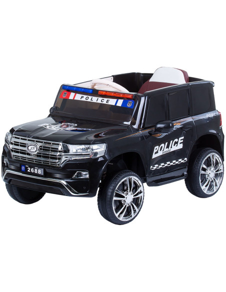 ELJPPL0232B,Masinuta electrica Chipolino SUV Police Patrol cu scaun din piele black
