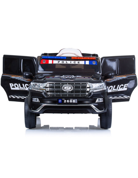 ELJPPL0232B,Masinuta electrica Chipolino SUV Police Patrol cu scaun din piele black