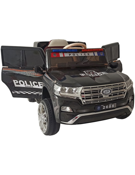ELJPPL0232B,Masinuta electrica Chipolino SUV Police Patrol cu scaun din piele black