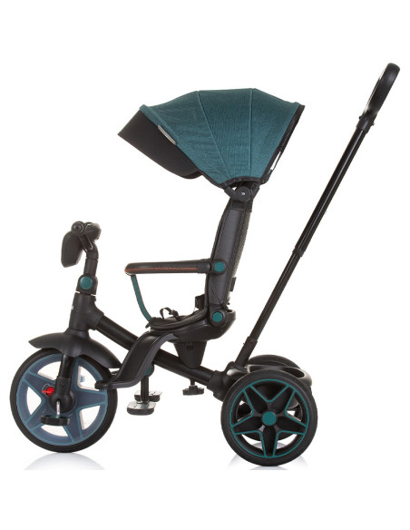 TRKDR02403TL,Tricicleta cu copertina si sezut reversibil Chipolino Derby teal