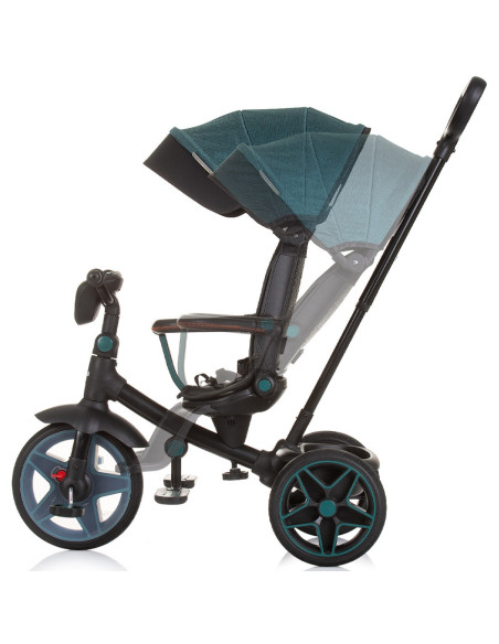 TRKDR02403TL,Tricicleta cu copertina si sezut reversibil Chipolino Derby teal
