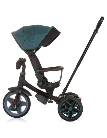 TRKDR02403TL,Tricicleta cu copertina si sezut reversibil Chipolino Derby teal