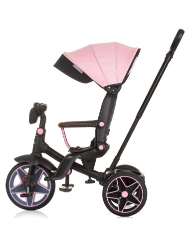 TRKDR02404FL,Tricicleta cu copertina si sezut reversibil Chipolino Derby flamingo