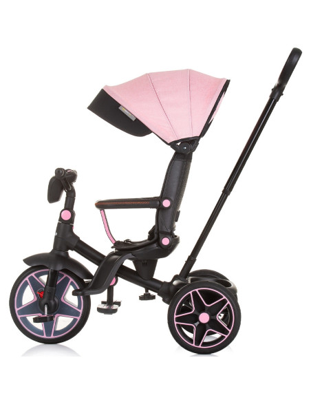 TRKDR02404FL,Tricicleta cu copertina si sezut reversibil Chipolino Derby flamingo
