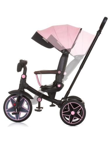 TRKDR02404FL,Tricicleta cu copertina si sezut reversibil Chipolino Derby flamingo