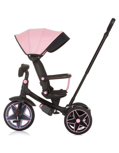 TRKDR02404FL,Tricicleta cu copertina si sezut reversibil Chipolino Derby flamingo