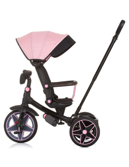 TRKDR02404FL,Tricicleta cu copertina si sezut reversibil Chipolino Derby flamingo