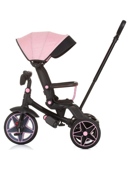 TRKDR02404FL,Tricicleta cu copertina si sezut reversibil Chipolino Derby flamingo