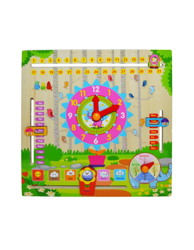 ROB-HM-006,Calendar educativ, din lemn