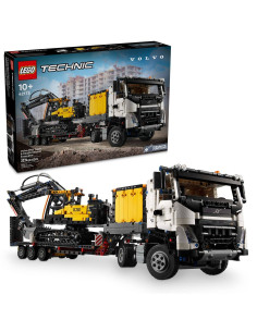 LEGO-42175,Lego Technic Camionul Fmx Și Excavatorul Electric Ec230 De La Volvo 42175