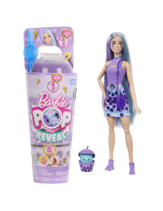 MTHTJ19,Barbie Pop Reveal Bubble Tea Papusa Barbie Taro Milk