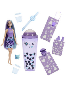MTHTJ19,Barbie Pop Reveal Bubble Tea Papusa Barbie Taro Milk 2