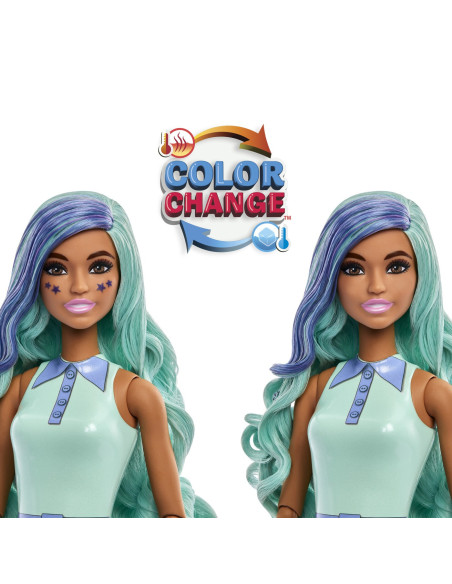 MTHTJ21,Barbie Pop Reveal Bubble Tea Papusa Barbie Green Tea