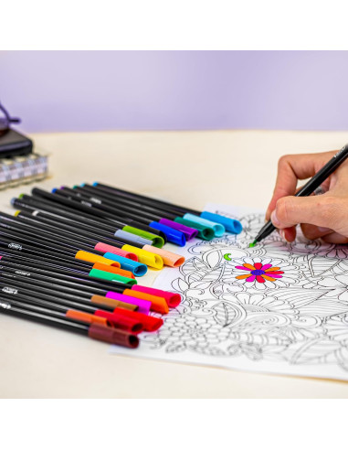 978035,Carioca 24 culori 2mm intensity bic