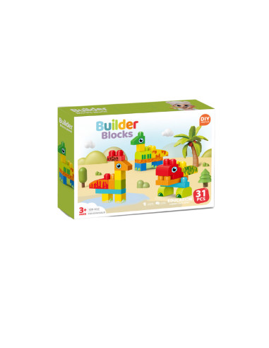 188-652,Set de constructie STEAM - Dinozauri haiosi (31 piese)