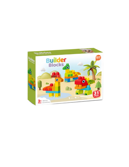 188-652,Set de constructie STEAM - Dinozauri haiosi (31 piese)