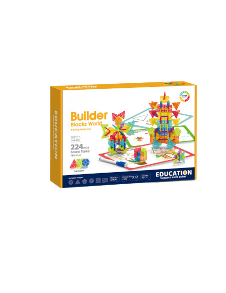 188-632,Set de constructie STEAM - Fulgi de zapada (224 piese)