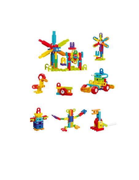 188-674,Set de constructie STEAM - Fun Blocks (78 piese)