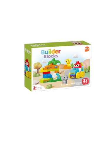 188-651,Set de constructie STEAM - Zoo distractiva (32 piese)