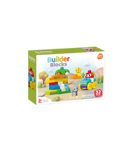 188-651,Set de constructie STEAM - Zoo distractiva (32 piese)