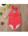 UP-drl47b2q1,Costum de baie Rosu cu buline Drool, Diverse marimi