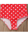UP-drl47b2q1,Costum de baie Rosu cu buline Drool, Diverse marimi
