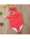 UP-drl47b2q1,Costum de baie Rosu cu buline Drool, Diverse marimi