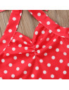 UP-drl47b2q1,Costum de baie Rosu cu buline Drool, Diverse marimi