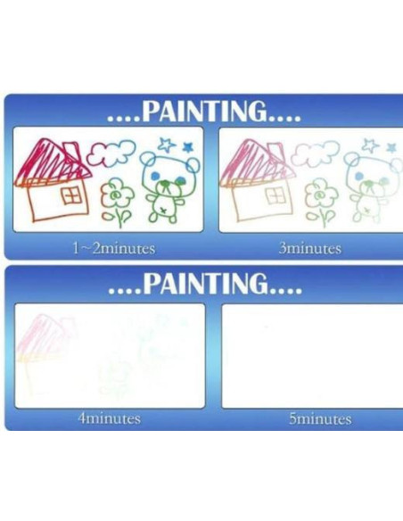 UP-drl291,Covoras pentru desenat cu creion magic, pe baza de apa Drool (Dimensiune: 29x45 cm)