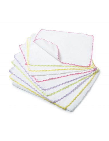 UP-bj_433,Set 10 batistute BabyJem din bumbac pentru copii 20x20 cm UP-bj_433,Set 10 batistute BabyJem din bumbac pentru copii 20x20 cm