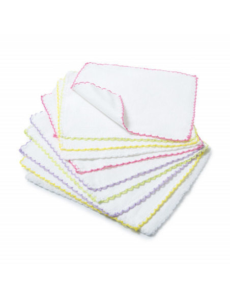 UP-bj_433,Set 10 batistute BabyJem din bumbac pentru copii 20x20 cm UP-bj_433,Set 10 batistute BabyJem din bumbac pentru copii 20x20 cm