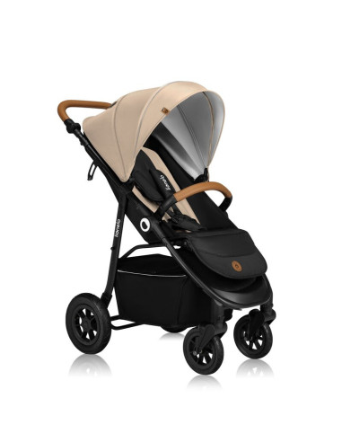 BN-LO-NATT_BEIGE_SAND,Carucior sport, Lionelo, Natt, De la nastere, Cu accesorii si capotina XXL reglabila, 0 - 22 kg, Conform c